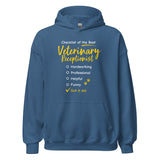 Veterinary Receptionist checklist Unisex Hoodie-I love Veterinary