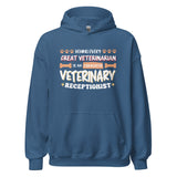 Exhausted veterinary receptionist Unisex Hoodie-I love Veterinary