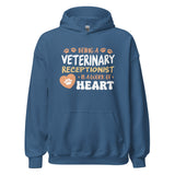 Veterinary receptionist work of heart Unisex Hoodie-I love Veterinary