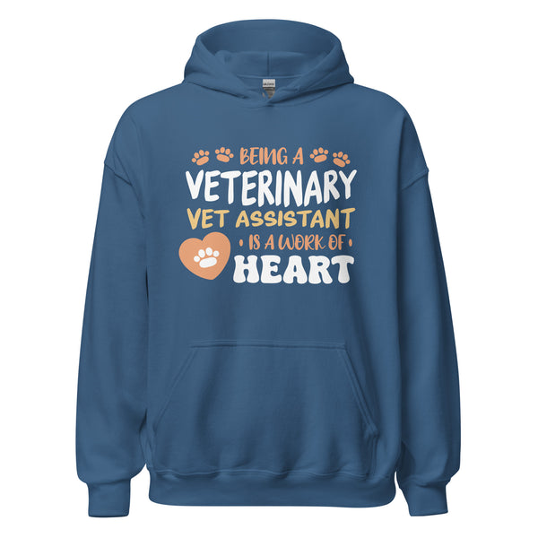 Vet Assistant work of heart - Unisex Hoodie-I love Veterinary