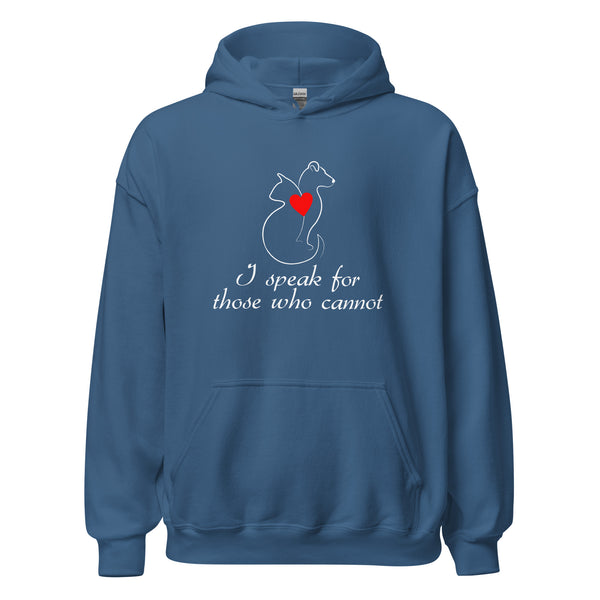 I speak for those who cannot Unisex Hoodie-I love Veterinary
