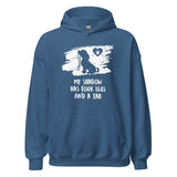 My shadow has four legs and a tail Unisex Hoodie-I love Veterinary