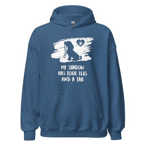 My shadow has four legs and a tail Unisex Hoodie-I love Veterinary