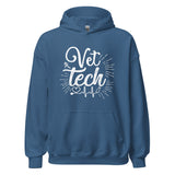 Vet Tech Stethoscope Pulse Unisex Hoodie-I love Veterinary