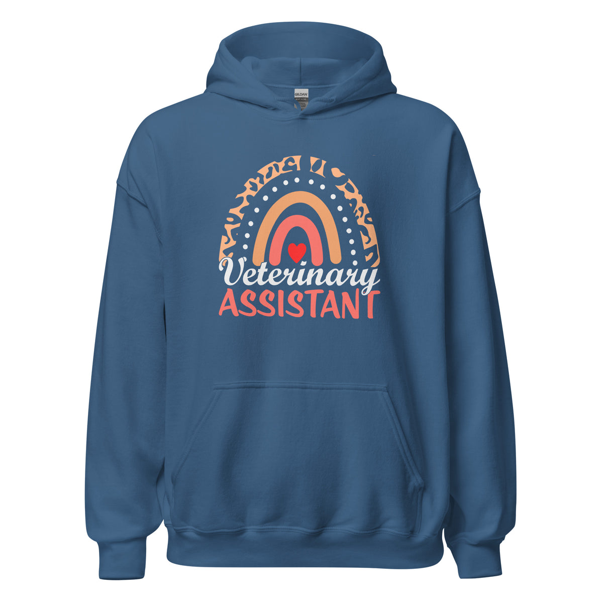 Veterinary Assistant Heart Unisex Hoodie-I love Veterinary