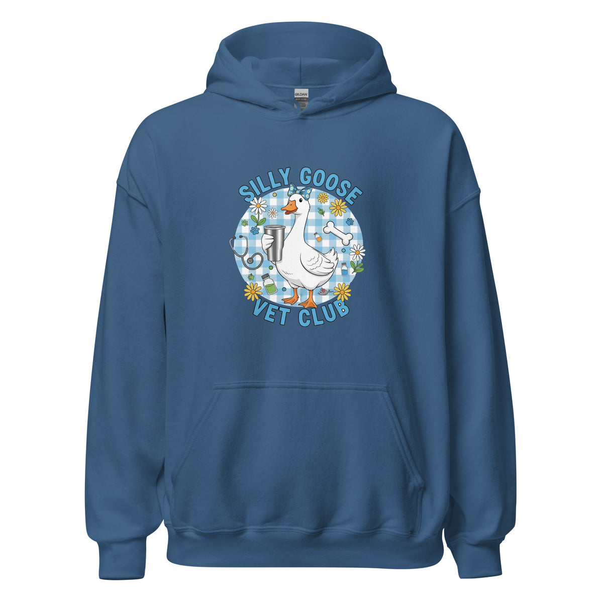 Silly Goose Vet Club Unisex Hoodie-I love Veterinary