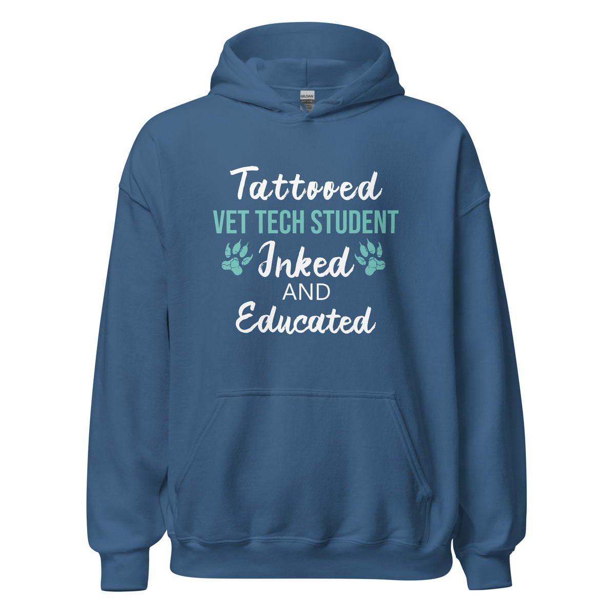 Vet Tech Student Inked and Educated Unisex Hoodie-I love Veterinary