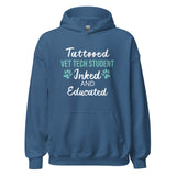 Vet Tech Student Inked and Educated Unisex Hoodie-I love Veterinary