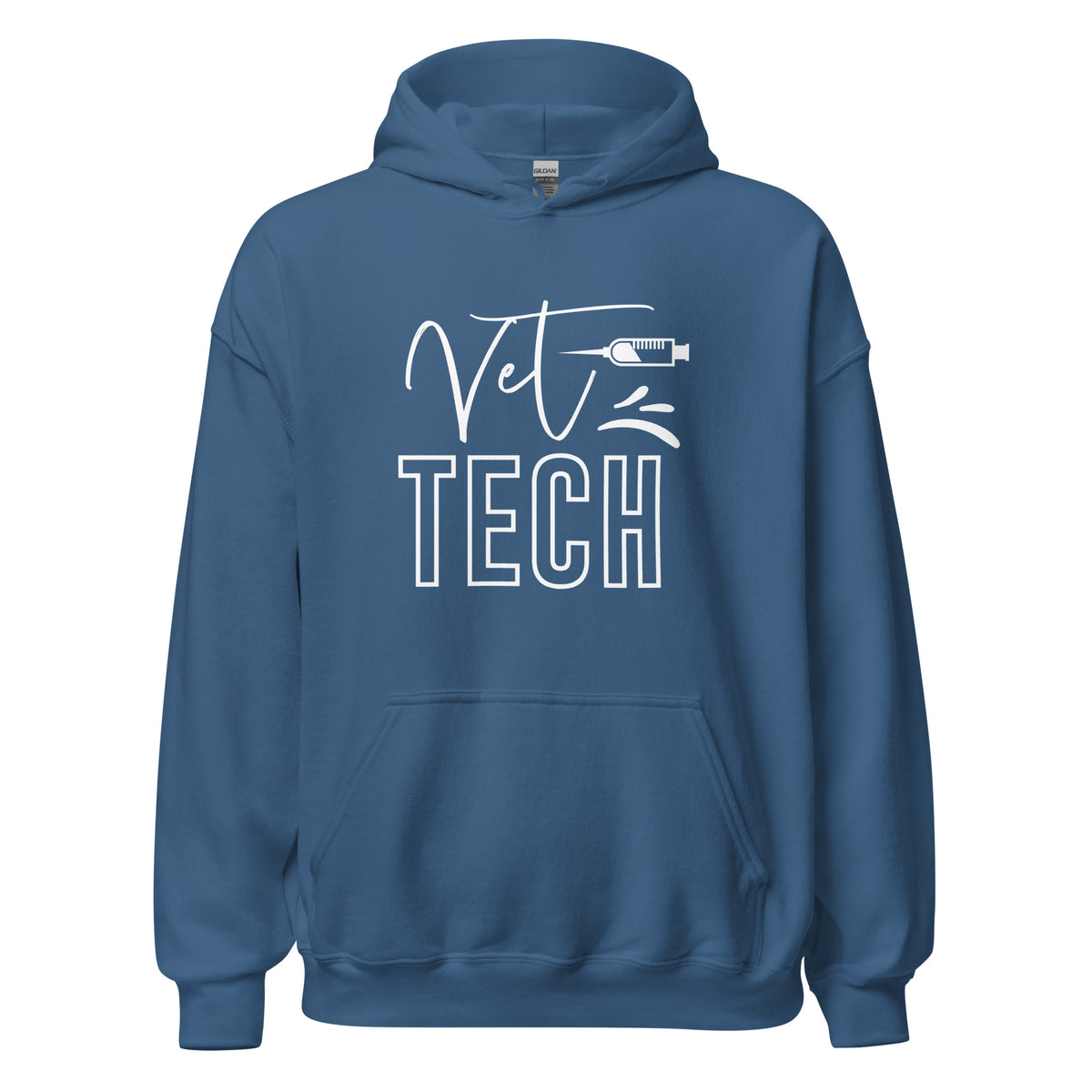 Vet Tech Needle Unisex Hoodie-I love Veterinary