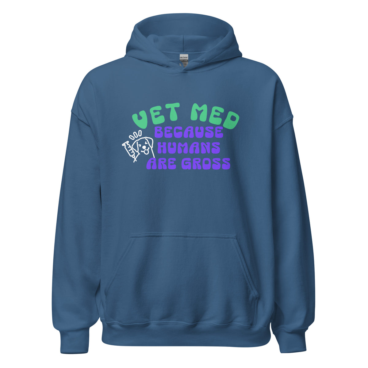 Vet Med because humans are gross Unisex Hoodie-I love Veterinary