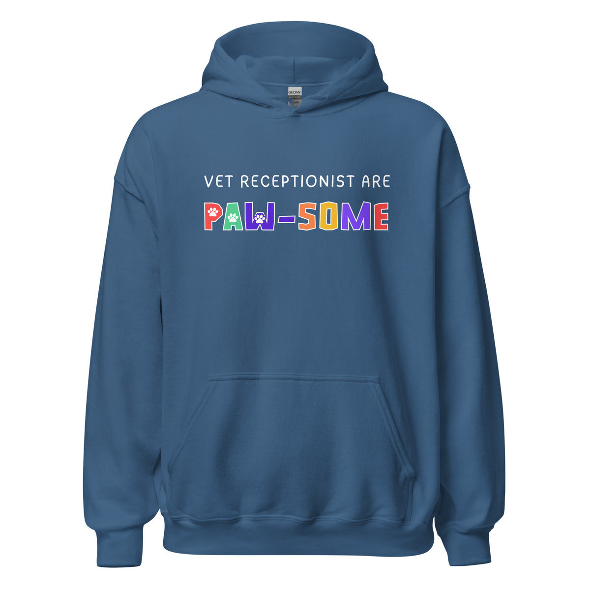 Vet receptionist are paw-some Unisex Hoodie-I love Veterinary