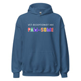 Vet receptionist are paw-some Unisex Hoodie-I love Veterinary