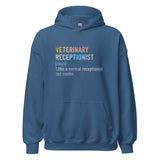 Veterinary receptionist definition Unisex Hoodie-I love Veterinary