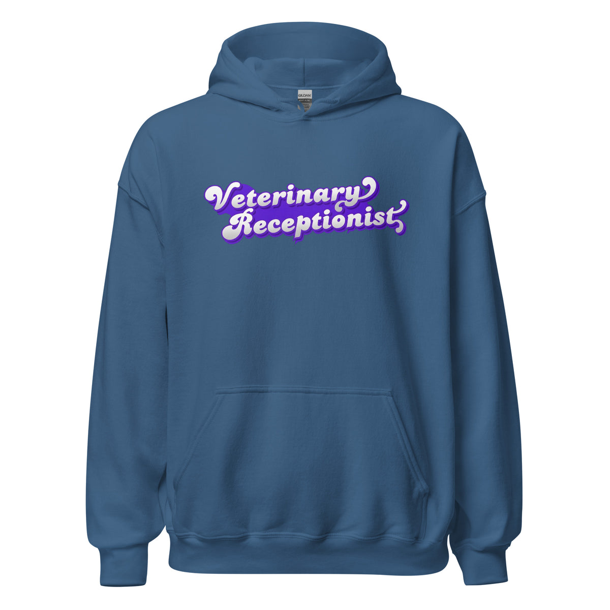 Veterinary Receptionist Unisex Hoodie-I love Veterinary