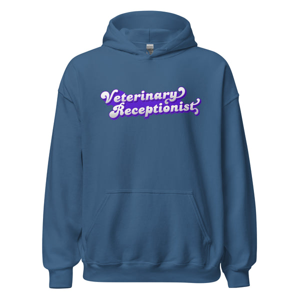 Veterinary Receptionist Unisex Hoodie-I love Veterinary