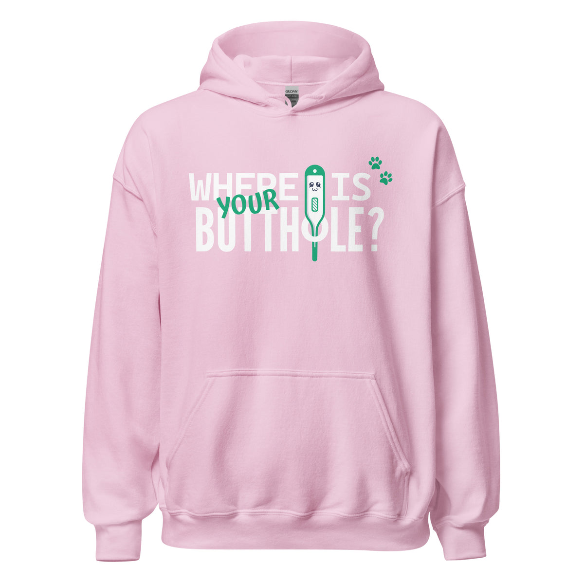 Where is your buthole Unisex Hoodie-Unisex Hoodie | Gildan 18500-I love Veterinary