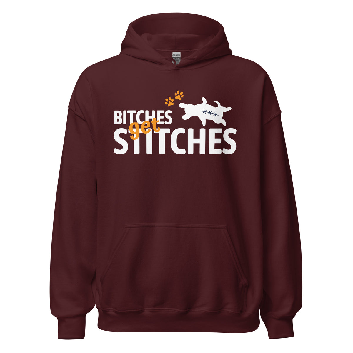 Bitches get stitches Unisex Hoodie-Unisex Hoodie | Gildan 18500-I love Veterinary