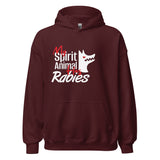 My spirit animal has rabies Unisex Hoodie-Unisex Hoodie | Gildan 18500-I love Veterinary