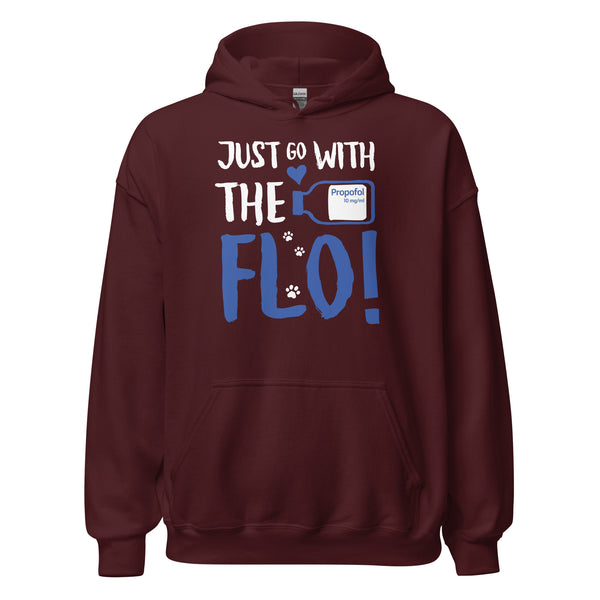 Just go with the Flo! Unisex Hoodie-Unisex Hoodie | Gildan 18500-I love Veterinary