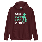 Until every cage is empty Unisex Hoodie-I love Veterinary