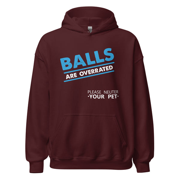 Veterinary - Balls are Overrated Unisex Hoodie-I love Veterinary