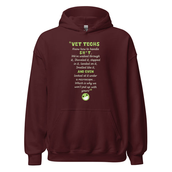 Know how to handle it Unisex Hoodie-I love Veterinary