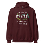 The road to my heart is paved with paw prints Unisex Hoodie-Unisex Hoodie | Gildan 18500-I love Veterinary
