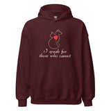 I speak for those who cannot Unisex Hoodie-I love Veterinary