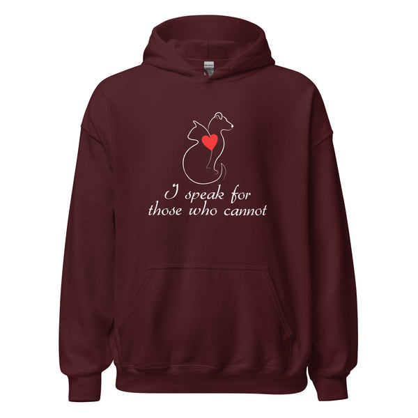I speak for those who cannot Unisex Hoodie-I love Veterinary