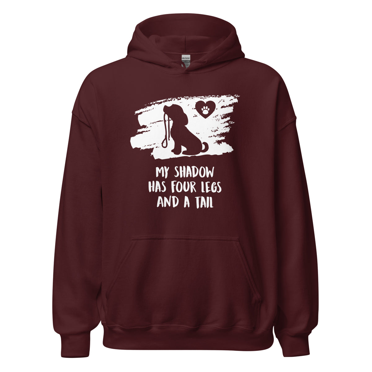 My shadow has four legs and a tail Unisex Hoodie-I love Veterinary