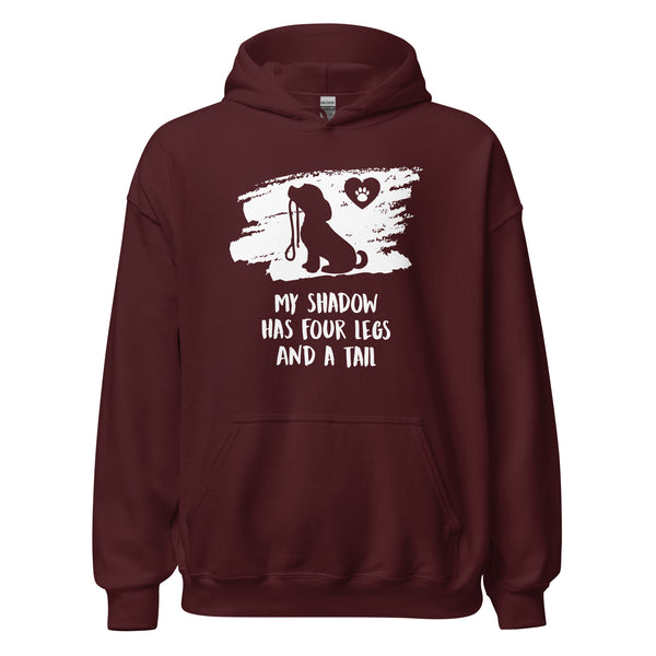 My shadow has four legs and a tail Unisex Hoodie-I love Veterinary