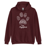 Vet Assistant Pawprint Unisex Hoodie-I love Veterinary
