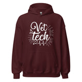 Vet Tech Stethoscope Pulse Unisex Hoodie-I love Veterinary