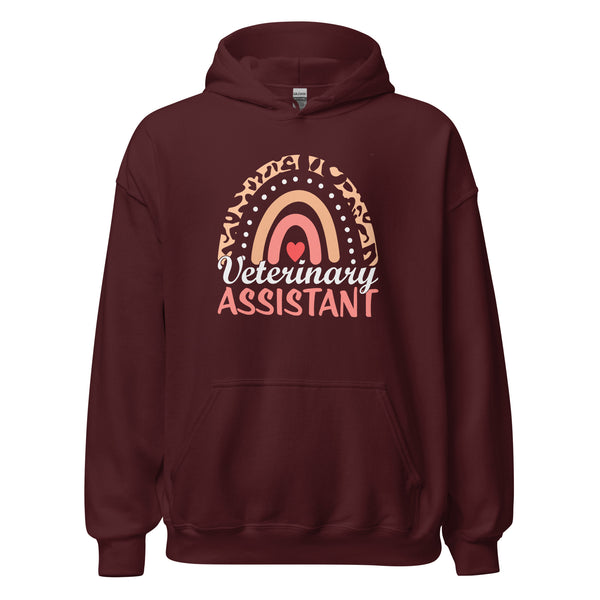 Veterinary Assistant Heart Unisex Hoodie-I love Veterinary