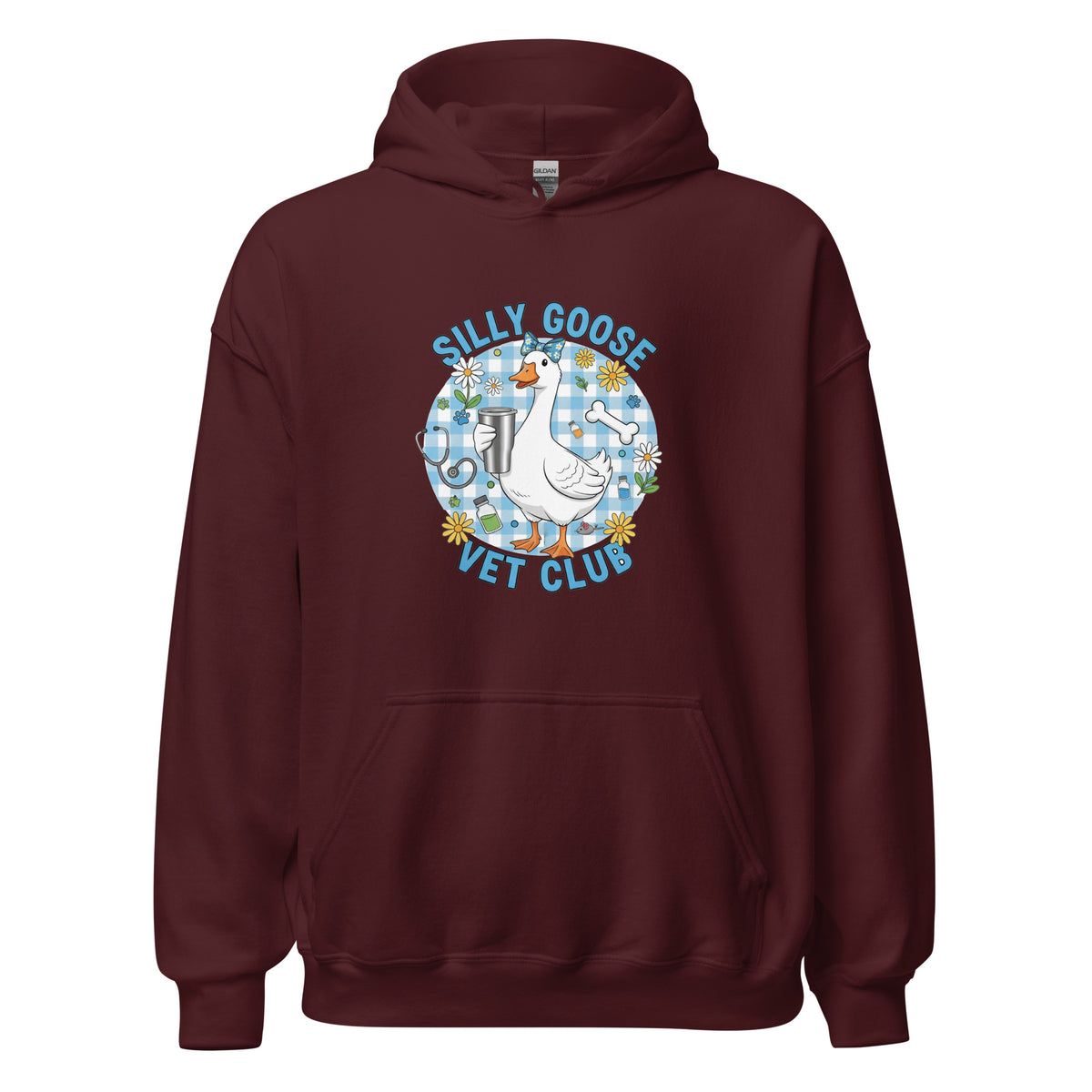 Silly Goose Vet Club Unisex Hoodie-I love Veterinary