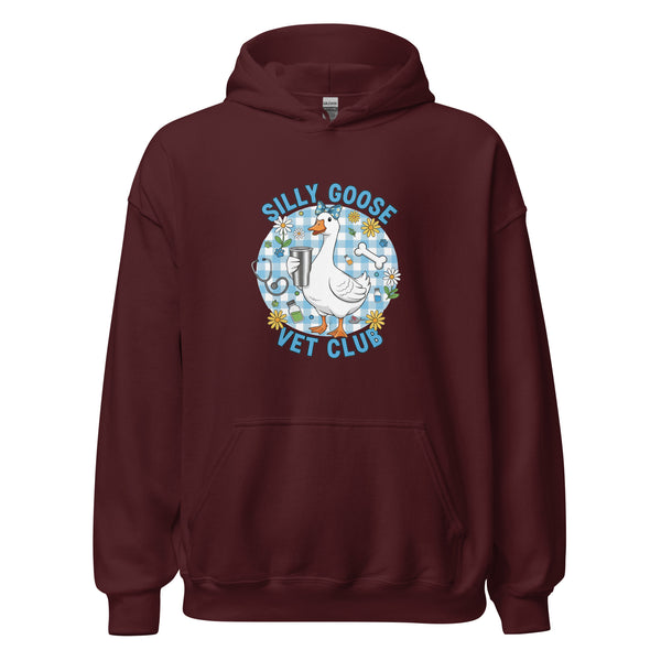 Silly Goose Vet Club Unisex Hoodie-I love Veterinary