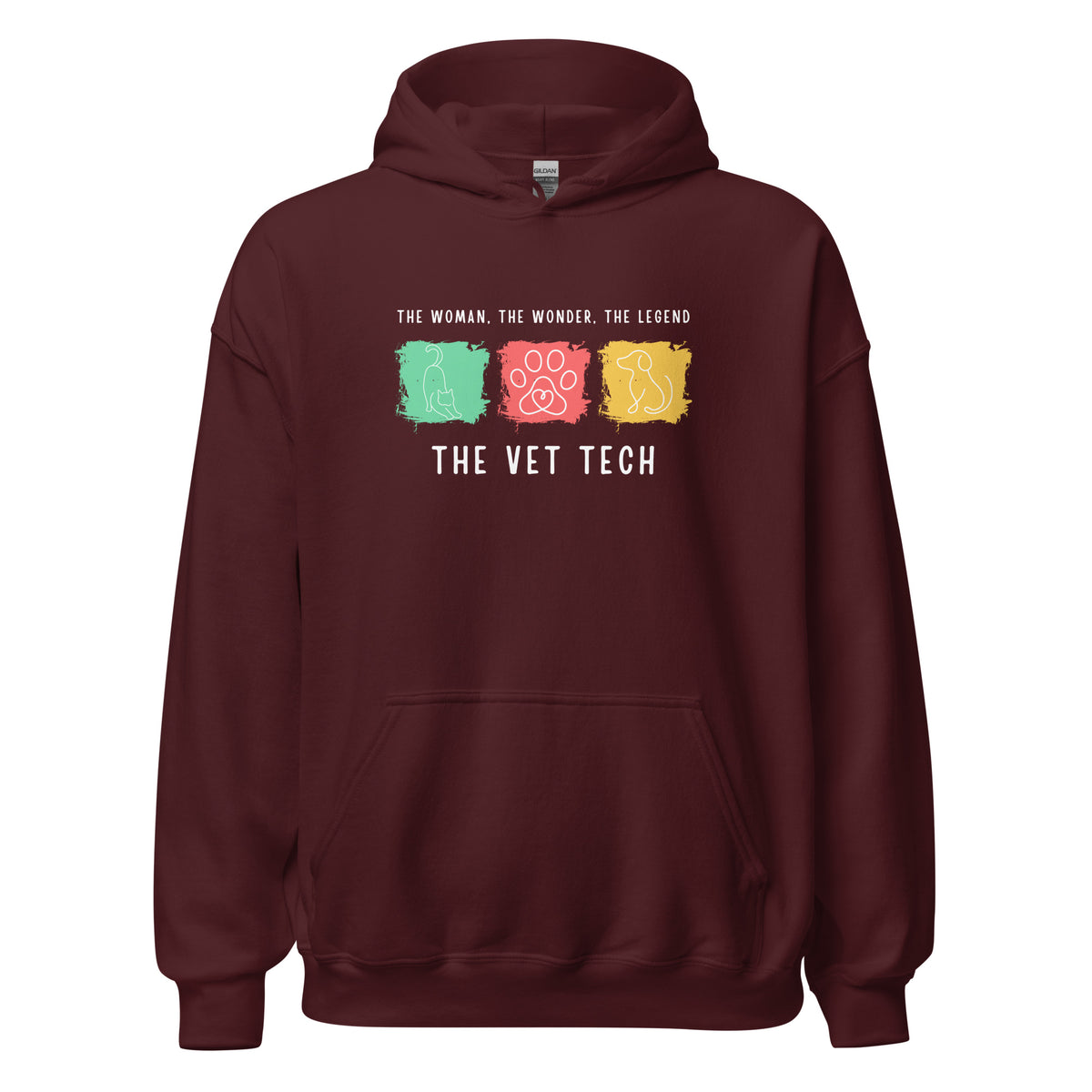 The woman, the wonder, the legend - the Vet Tech Unisex Hoodie-I love Veterinary