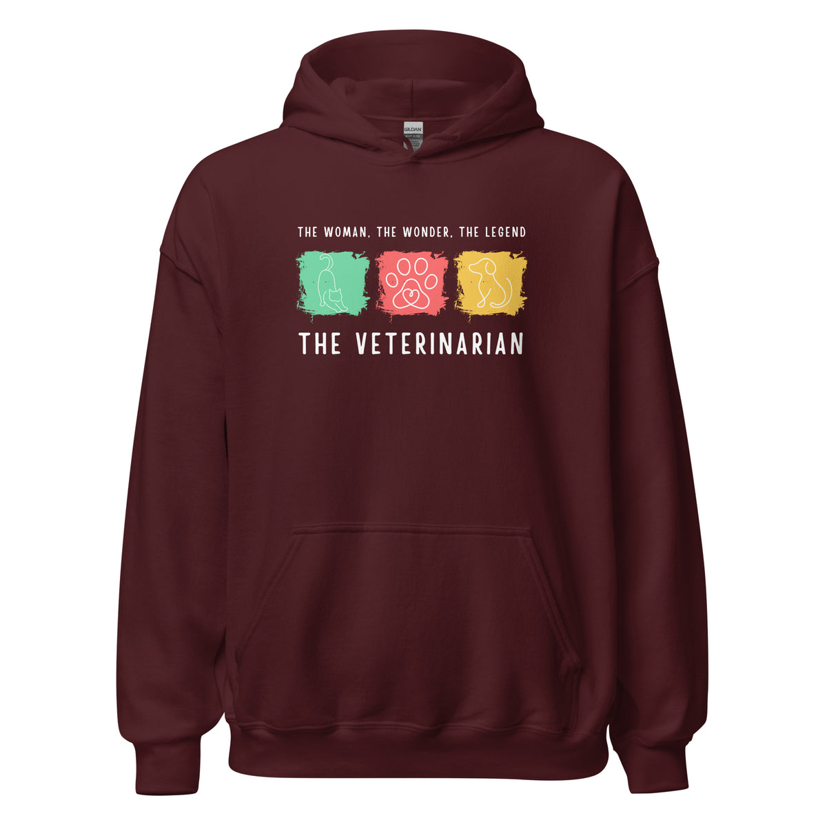 The woman, the wonder, the legend - the Veterinarian Unisex Hoodie-I love Veterinary