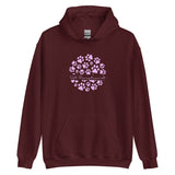 Vet Receptionist circle paws pattern Unisex Hoodie-I love Veterinary