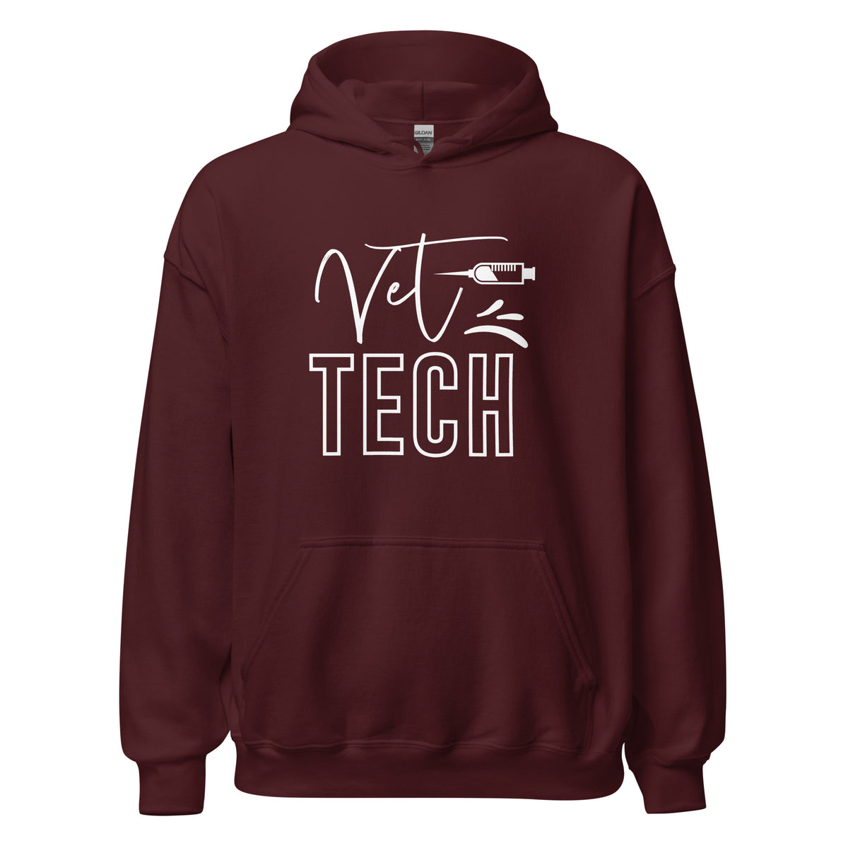 Vet Tech Needle Unisex Hoodie-I love Veterinary