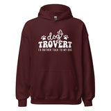 I'd rather talk to my Dog Unisex Hoodie-I love Veterinary