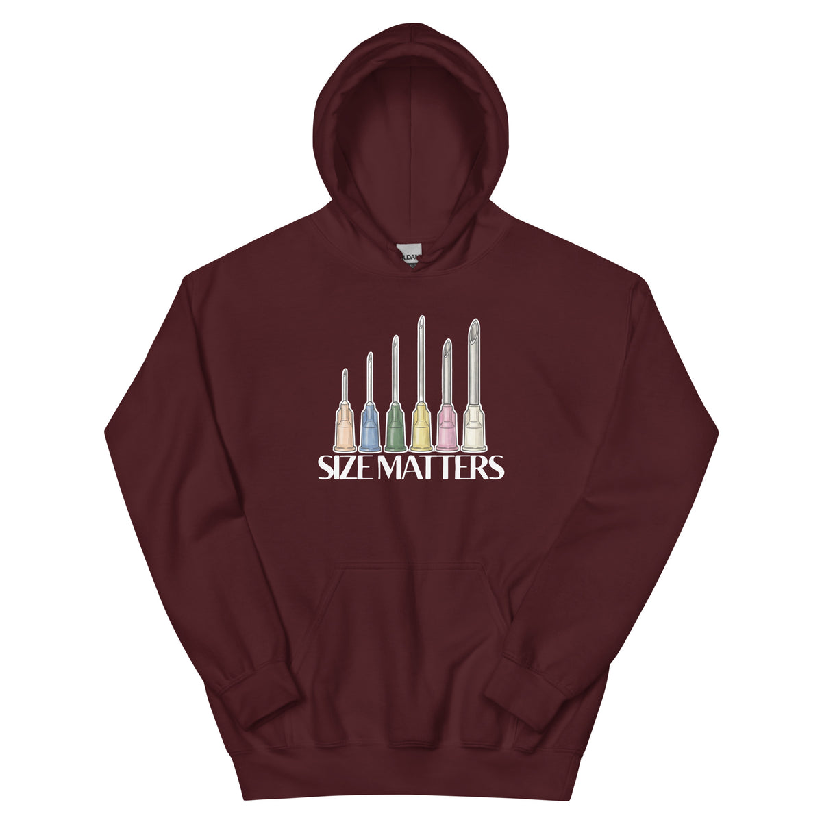 Size matters Unisex Hoodie-I love Veterinary
