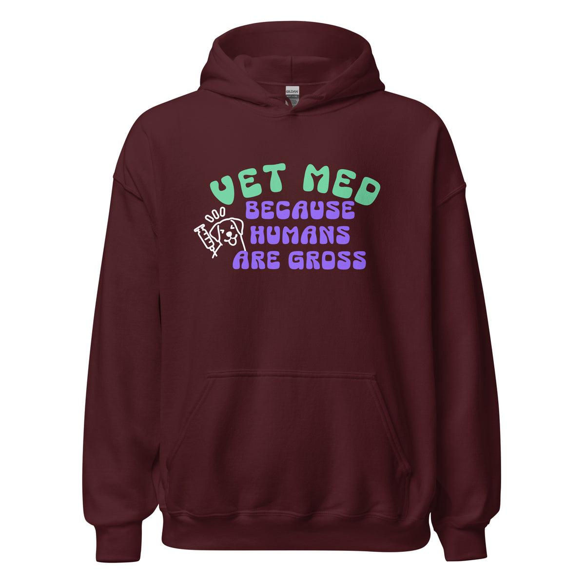 Vet Med because humans are gross Unisex Hoodie-I love Veterinary