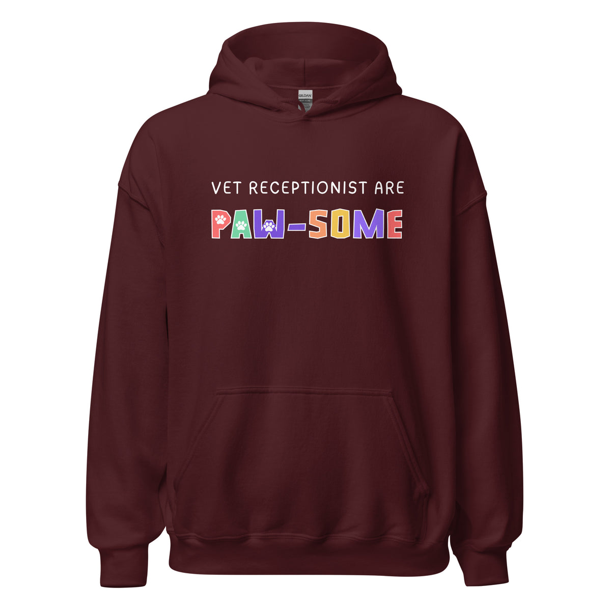 Vet receptionist are paw-some Unisex Hoodie-I love Veterinary