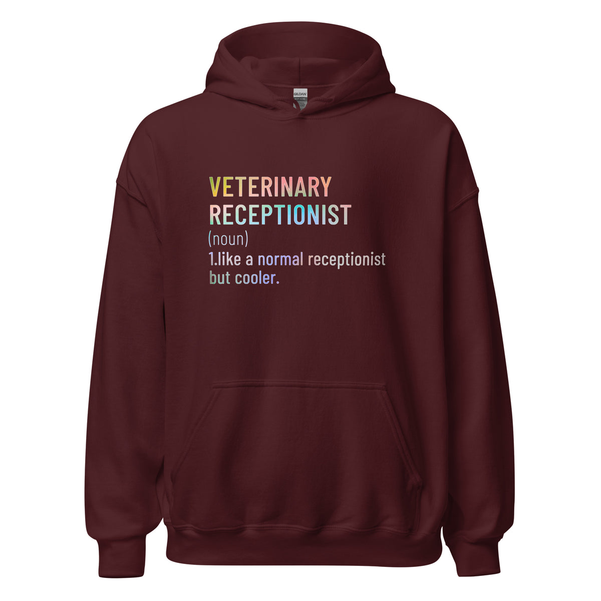 Veterinary receptionist definition Unisex Hoodie-I love Veterinary
