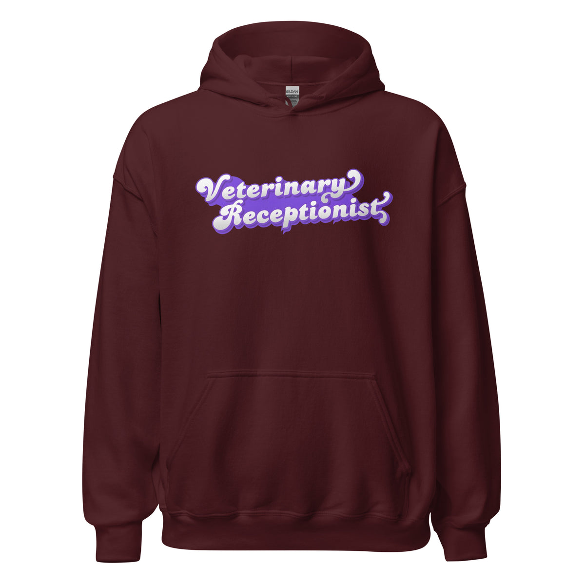 Veterinary Receptionist Unisex Hoodie-I love Veterinary