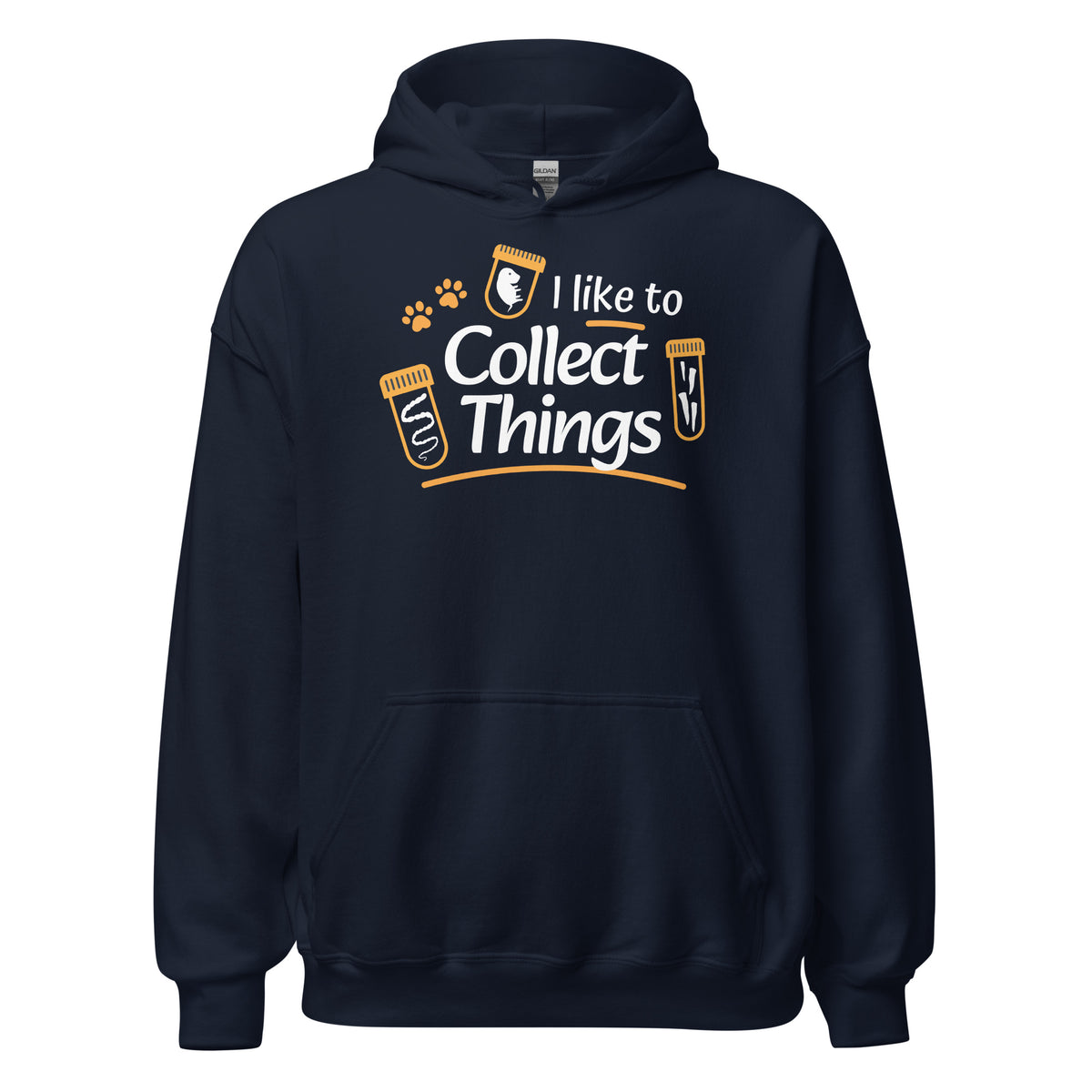 I like to Collect Things Funny Veterinary Unisex Hoodie-Unisex Hoodie | Gildan 18500-I love Veterinary