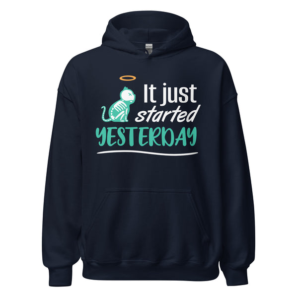 It just started yesterday Unisex Hoodie-Unisex Hoodie | Gildan 18500-I love Veterinary