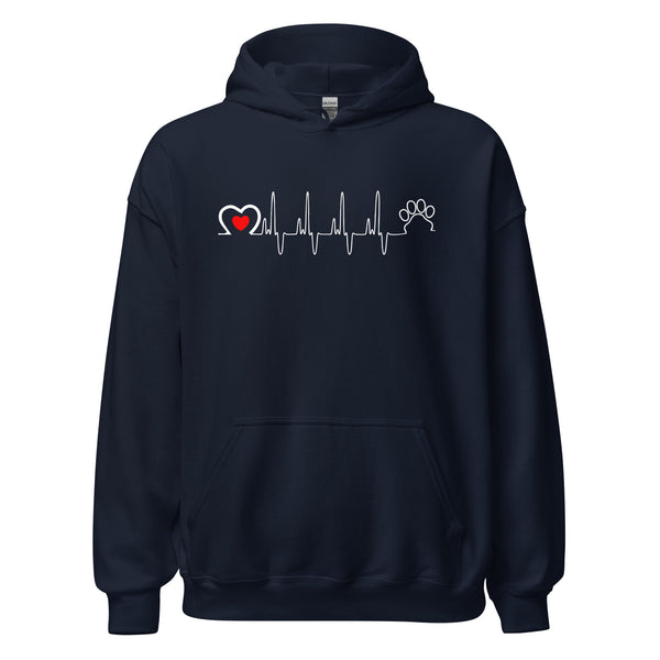 Animal Love Beat Unisex Hoodie-Unisex Hoodie | Gildan 18500-I love Veterinary