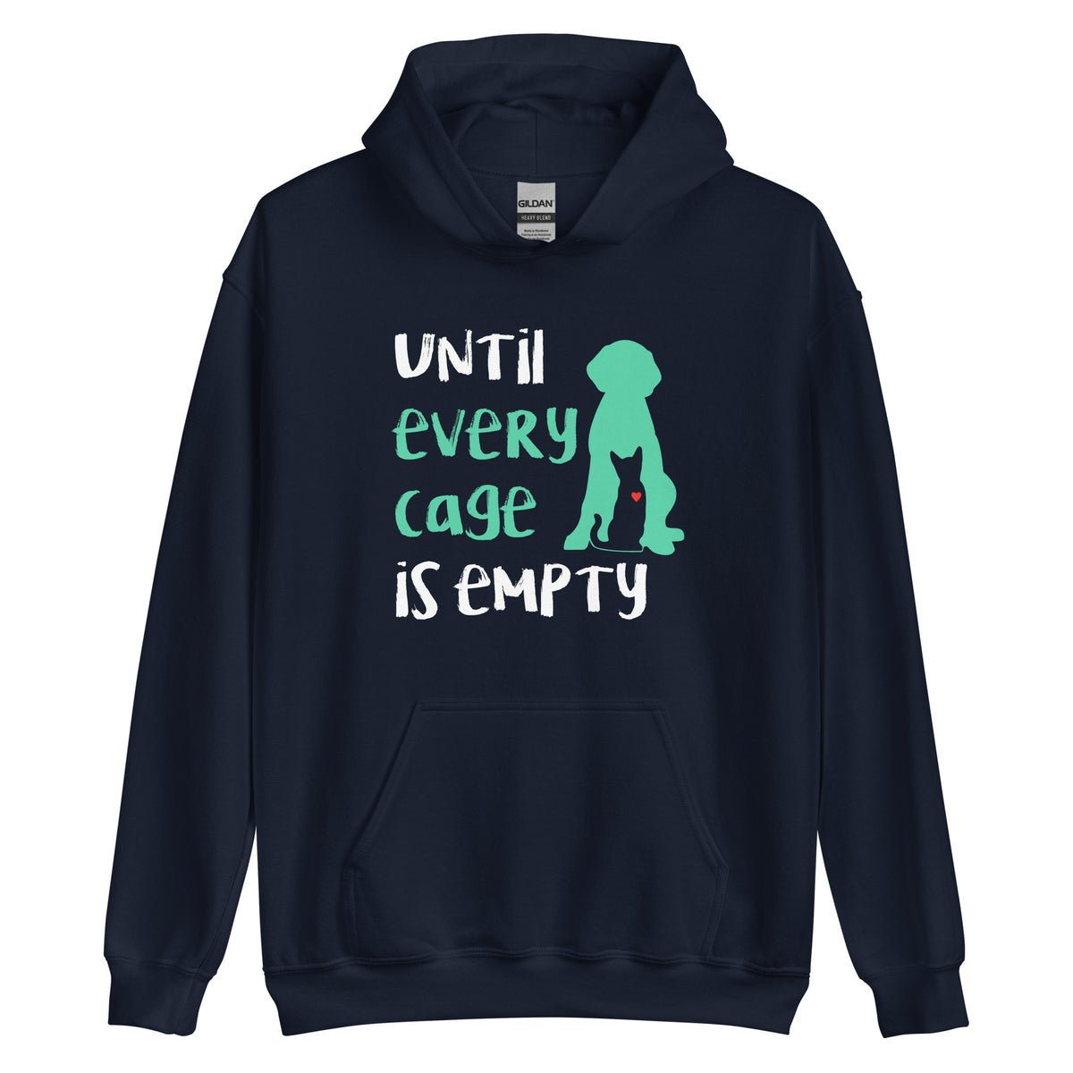 Until every cage is empty Unisex Hoodie-I love Veterinary